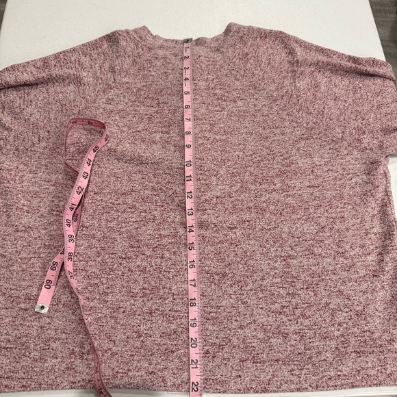 CAbi Long Sleeve Henley Top Burgundy Heather #4200 Soft Comfy Tee Women’s Size M - Picture 6 of 11